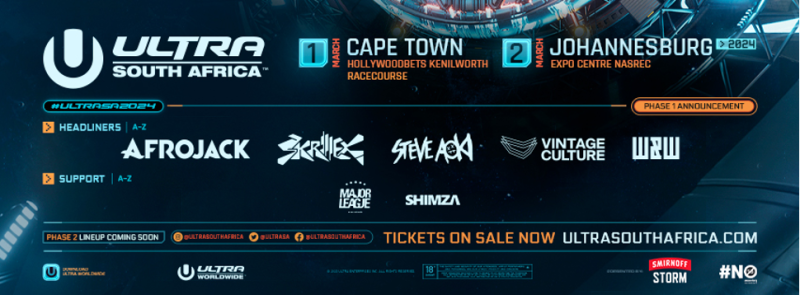 ULTRA South Africa unveils stacked Phase 1 lineup for 9th edition