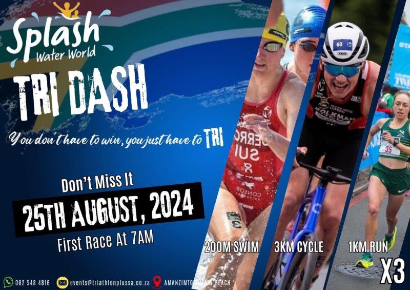 Sapphire Coast Tourism announces South Africa’s first-ever Splash Tri Dash set for Amanzimtoti Beach