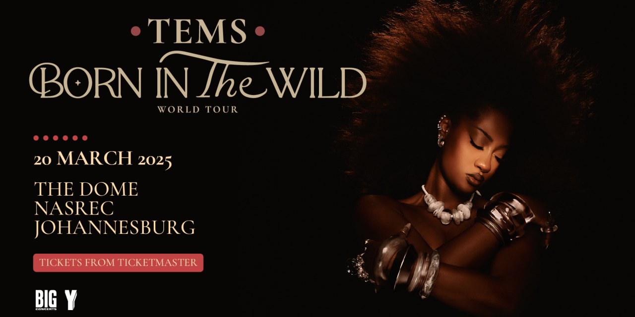 TEMS Announces First Ever South African Tour Date: 20 March 2025, The Dome NASREC Johannesburg